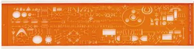 Produktbild von MINERVA Schriftschablone Electrographe 13 A NF Norm