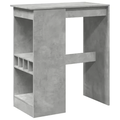 Produktbild von Bartisch mit Regal Betongrau 90x47,5x103,5 cm Holzwerkstoff