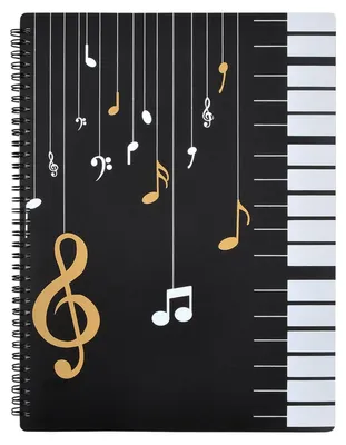Produktbild von A4 Wasserdichte Musikmappe mit 60 Hüllen - Aufbewahrungsmappe für Noten