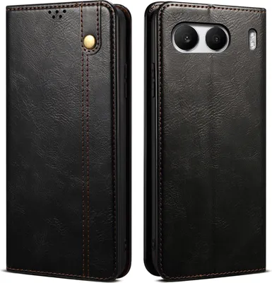 Obrázek produktu pro Pouzdro pro OnePlus Nord4 kožené flip pouzdro peněženka s funkcí stojánku černé