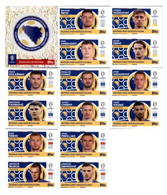 Produktbild von UEFA EURO 2024 Germany - Sammelsticker - Mannschaftspaket - Bosnia and Herzegovina