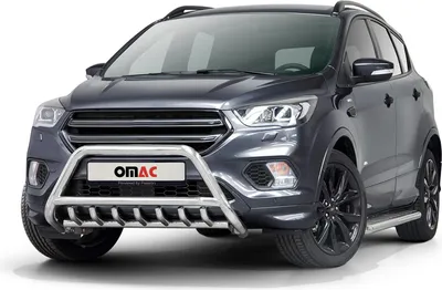 Image de Pare-Buffle Avant Pour Ford Kuga 2017-2020 en Acier Inoxydable Argent