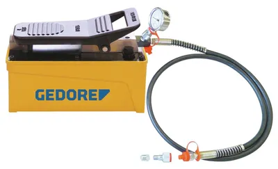Produktbild von Gedore Hydraulikpumpe, luftbetrieben, 17 t, 8 kg, 4 Werkzeug