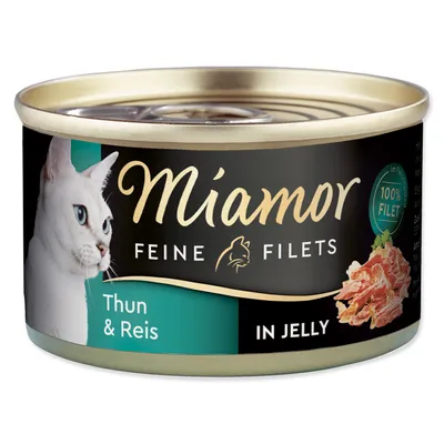 Produktbild von Miamor Feine Filets in Jelly Thun & Reis, Adult, jede Rasse, Reis, Thunfisch, 100 g