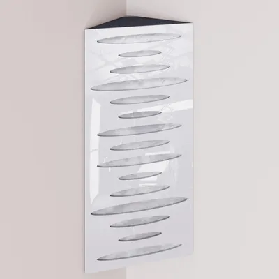 Produktbild von 2er-Pack – Schmale akustische Eck-Bassfalle mit Samtstoff | 50x23x10 cm |Reflexion - Schalldämmung | [PULSE - Weißer Kunststoff |Weiß]
