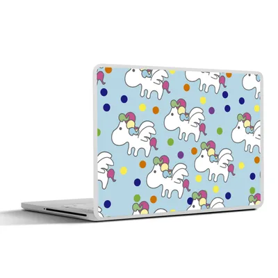 Produktbild von MuchoWow® Laptop Aufkleber Sticker Cover Einhorn - Muster - Kind 25x18 cm - Laptop-Deko
