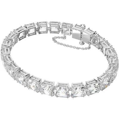 Immagine prodotto di Bracciale Swarovski Millenia 5599202, cristalli taglio quadrato, bianco, rodiato