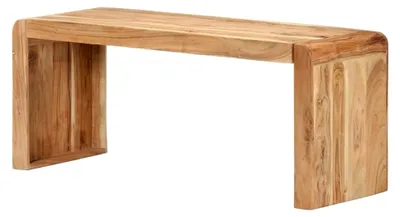 Produktbild von Massivholzbank aus Akazienholz für Esszimmer, Küche und Flur 110x38x46cm