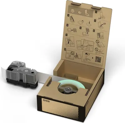 Zdjęcie produktu dla Epson BR-VN36WB-E, Czarny na białym, Winyl, Japonia, 3,6 cm, 45 m, 1 szt.