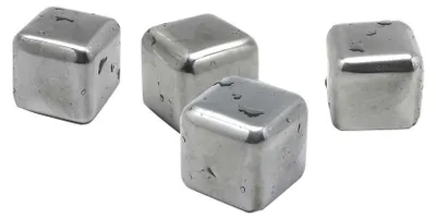 Edelstahl-Eiswürfel, 4 Stück, wiederverwendbar, kühlen ohne Verwässern