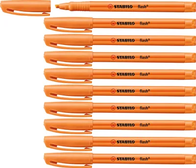 Produktbild von Textmarker - STABILO flash - 10er Pack - orange
