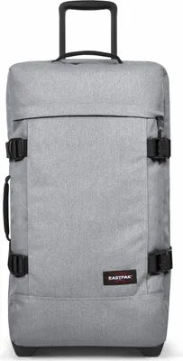 Produktbild von Eastpak Reisetasche Authentic Tranverz M Sunday Grey, 78 L, 69x36x32 cm, 2 leise Rollen, TSA-Zahlenschloss, Teleskopgriff, Kompressionsriemen, Kreuzspanngurte, 2 Hauptfächer, DIN A4/15\" Laptopfach, Polyester, zusammenfaltbar, 100% vegan