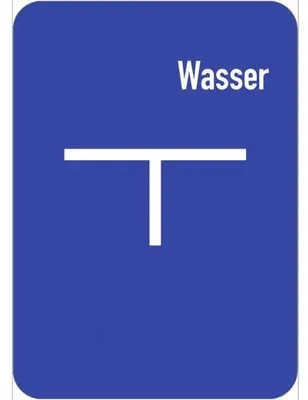 Produktbild von Dreifke® Wasser-Hinweisschild (C), Alu, 100x140 mm