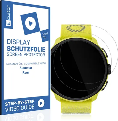Produktbild von 2x 3D Schutzfolie für Suunto Run Display Folie Flexibel Full Cover