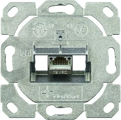 Immagine prodotto di Telegärtner portamoduli AMJ-SL singolo da incasso/0 flex T568B (100022985)