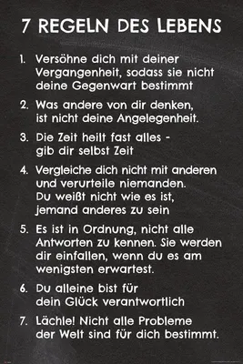 Produktbild von MB 139 7 Regeln des Lebens Schwarz