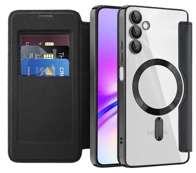 Produktbild von Techsuit - SmartMag Book Flip-Hülle für Samsung Galaxy A05s - schwarz