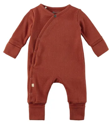 Productafbeelding van Sterntaler Playsuit van ribbelsweaterstof - Unisex babyromper met wikkeloptiek - Langaarm