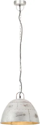 Obrázok produktu pre vidaXL Závesné svietidlo Vintage Industrial Style 25 W strieborné okrúhle 31 cm E27