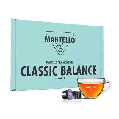 Produktbild von Martello Tee Set CLASSIC BALANCE - Frische, aromatische Blätter - 80 Kapseln, Für MARTELLO-Kapselmaschinen