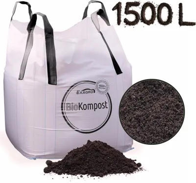 Produktbild von EKAGRO | Dünger - 1500 Liter - BigBag, Wurmhumus, Wurmdünger, Universaldünger - Rasendünger, Tomaten Düngen, Rosendünger, BioKompost