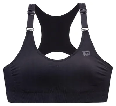 Immagine prodotto di IQ - Reggiseno sportivo "Carmy" da donna, taglia L, colore nero (codice prodotto: IG6395)