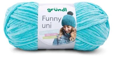 Produktbild von Gründl Chenillegarn Funny uni,100g/120m,Babywolle,100% Polyester,Häkel-und Strickgarn 24 türkis