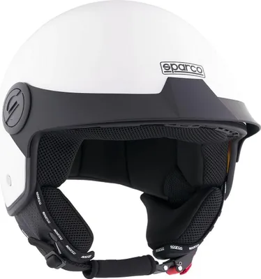 Obrázek produktu pro Helma Sparco Demi-Jet s kšiltem pro motocyklisty, bílá, s ABS skořepinou, velikost XS