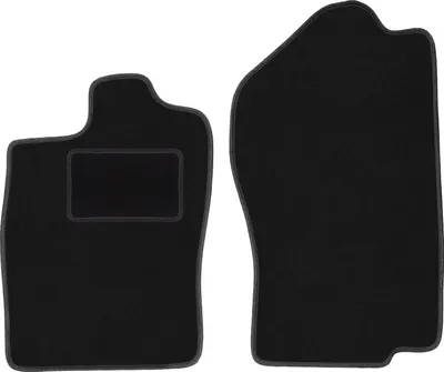 Obrázok produktu pre Predné Velúrové autokoberce Standard na mieru pre: Opel Vectra A (1988-1995, sedan, liftback, hatchback) černé, sada 2 ks, s úchyty