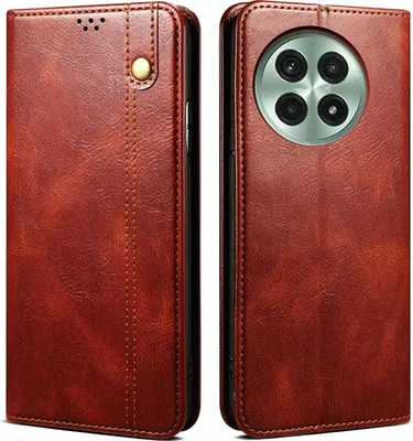 Produktbild von Hülle für OnePlus 13 Leder Brieftasche Schutzhülle mit Standfunktion Rot