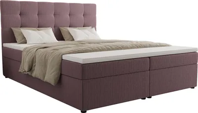 Obrázok produktu pre Manželská posteľ 180x200 s úložným priestorom DELILAH 2 - ružová