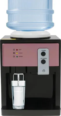 Produktbild von Tisch Wasserdispenser - Elektrischer Wasserspender 220V - 550W Heiß- und Kaltwasser - Mini Tischgerät für Zuhause - Pink