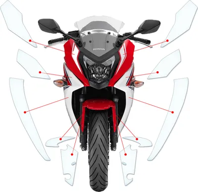 Produktbild von Lackschutzfolie Steinschlagschutz passend für Honda CBR650RR/F RC74 2014+