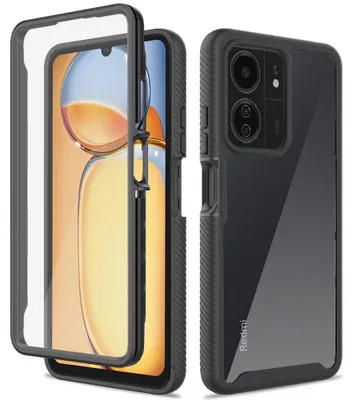 Obrázek produktu pro Techsuit Ochranný kryt Defense360 Pro + ochranné sklo na displej - Xiaomi Redmi 13C 4G / 13C 5G / Poco M6 / C65 - černý