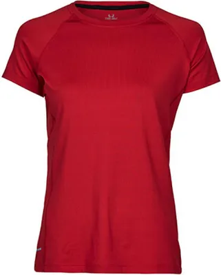 Image de Tee Jays 7021 | T-shirt de sport Cool-Dry pour femmes - Couleur : Red - Taille : L