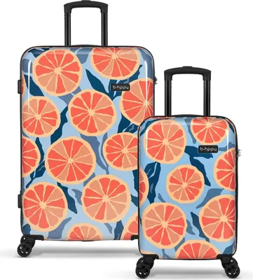 Produktbild von BHPPY Reisekoffer set 2-teilig S&XL, Kofferset, Hartschalen koffer mit rollen, Trolley Set, Koffer set mit Zahlenschloss, Farbe Blau