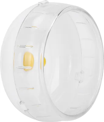 Immagine prodotto di Ruota per criceti, ruota silenziosa, 21 cm/8,3 pollici, ruota in plastica bianca per roditori