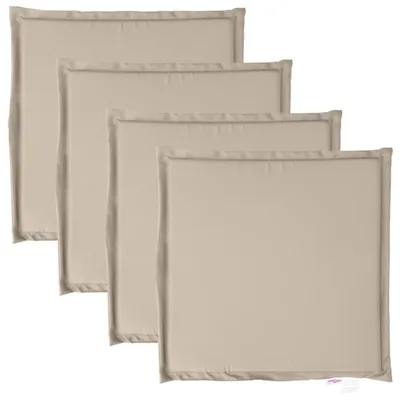 Zdjęcie produktu dla vidaXL Poduszka ogrodowa na siedzisko 4 szt. Taupe 45x45x2 cm Kwadrat