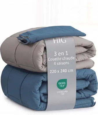 Productafbeelding van Dekbed voor alle seizoenen, 240x220 cm, met 3-in-1 vulling, inclusief kussensloop van 65x65 cm