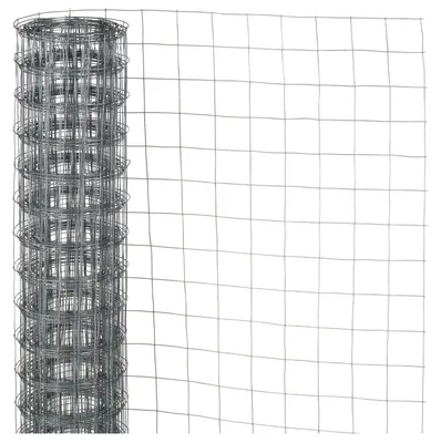 Produktbild von Natur Zaungeflecht - grau - verzinkter Stahl - 50 x 250 cm - quadratisch