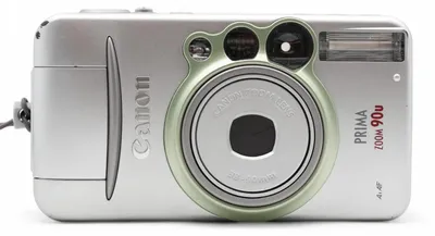 Produktbild von Canon Prima ZOOM 90U Analoge Sucherkamera, 38 - 90 mm Brennweite, eingebauter Blitz
