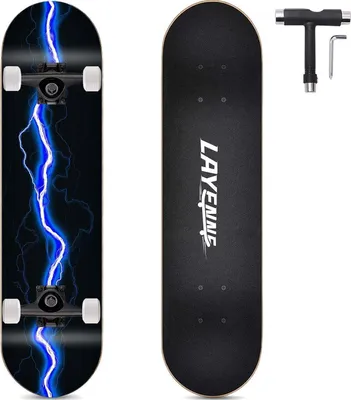 Produktbild von Skateboard Blitz 31x8 Zoll 8-lagiges Ahornbrett Anfänger Jugendliche Erwachsene