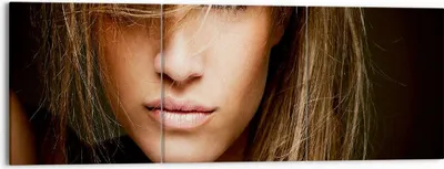 Produktbild von Bild auf Leinwand - Leinwandbild - Weiblich mode modell nackt - 150x50cm - Wand Bild - Wanddeko - Leinwanddruck - Bilder - Kunstdruck - Wanddekoration - Leinwand bilder - Wandkunst - CA150x50-1561