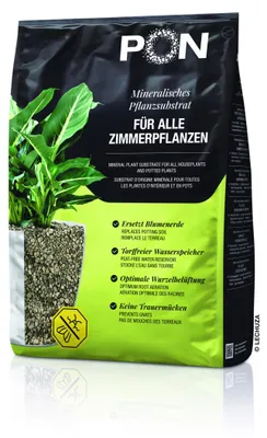 Produktbild von PON Pflanzsubstrat 18 Liter | mineralisches Substrat für Zimmerpflanzen | vorgedüngt und torffrei | 13984