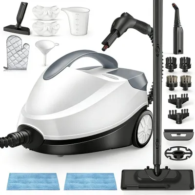 Dampfreiniger, 2000 W, 1,5 l Tank, 45 Min. Laufzeit, 28 Zubehörteile