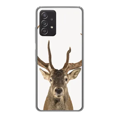 Produktbild von MuchoWow® Handyhülle Schutzhülle Hülle für Samsung galaxy a73 Hirsche - Tiere - Geweih - Kinder - Jungen Silikon Softcase Handy Hülle - Handyhülle