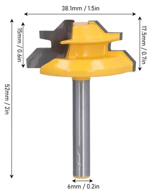Produktbild von Versteksäge 45° mit Verriegelung, 6 mm Schaft, hohe Verschleißfestigkeit, für Holzarbeiten