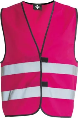 Produktbild von Korntex Unisex Warnschutz für Kinder Funktionsweste KWW100 Rosa Magenta XS (3-6 Years)