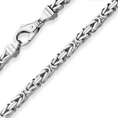 Produktbild von 5,1mm Armband Königskette Armschmuck aus 925 Silber rhodiniert 21cm
