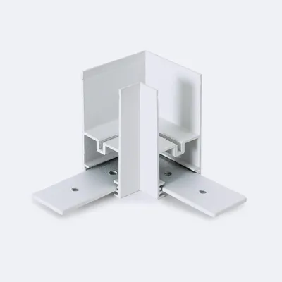 Produktbild von Horizontale L-Verbindung für Magnetschiene 25mm SuperSlim Aufhängen 48V Schwarz